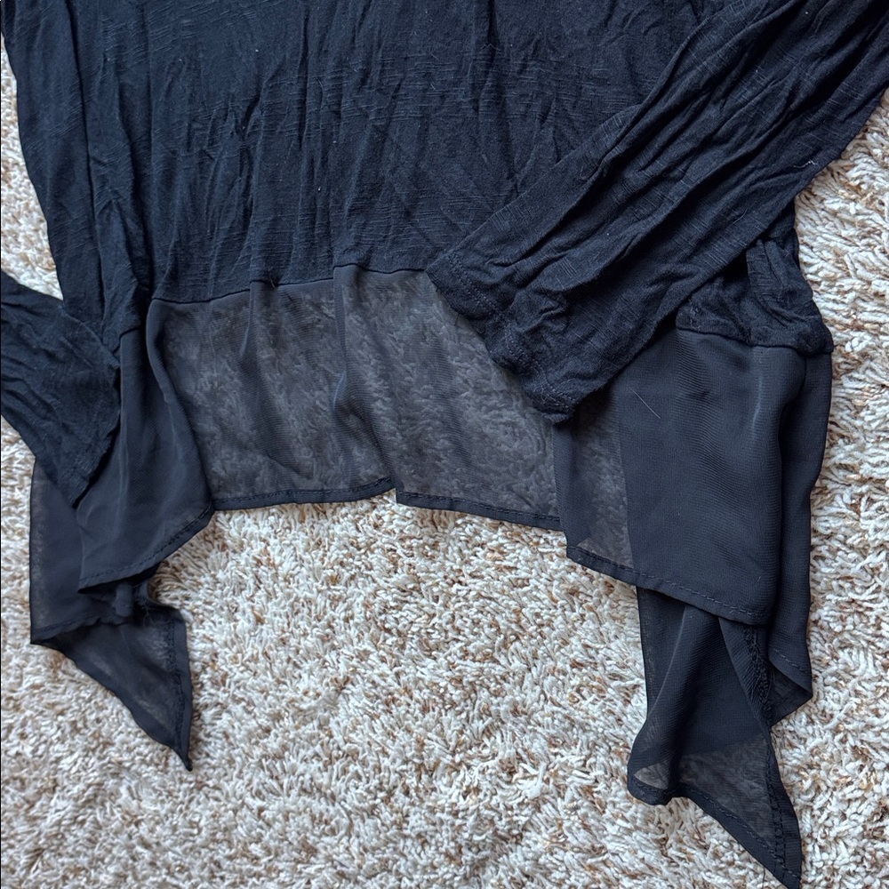Not available Romeo Juliet Black Asymmetrical Blouse - Picture 3 of 9